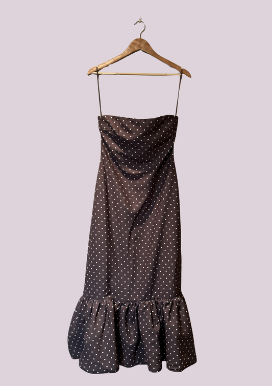 The Brown Polka Dress