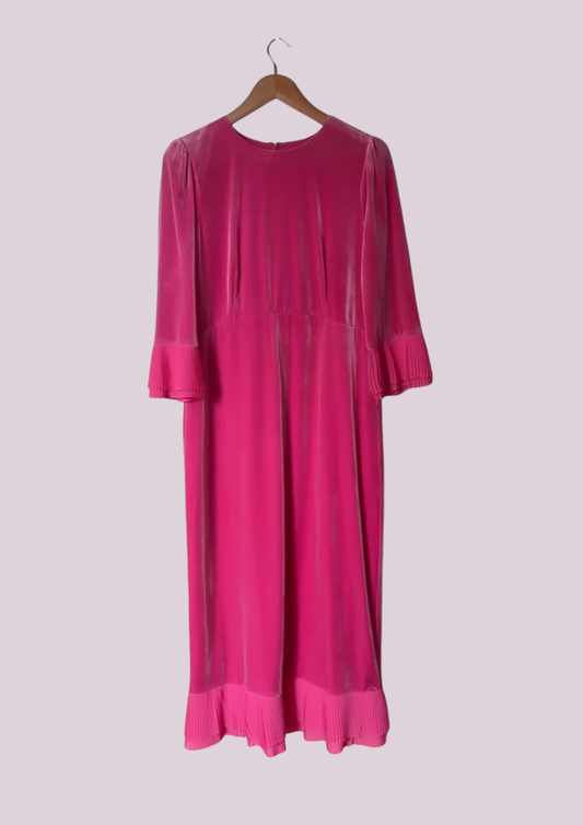 The Pink Velvet Dress