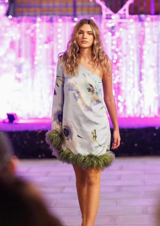 The Millie Feather Floral Dress