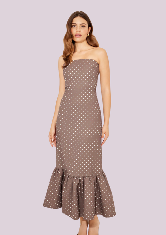 The Brown Polka Dress
